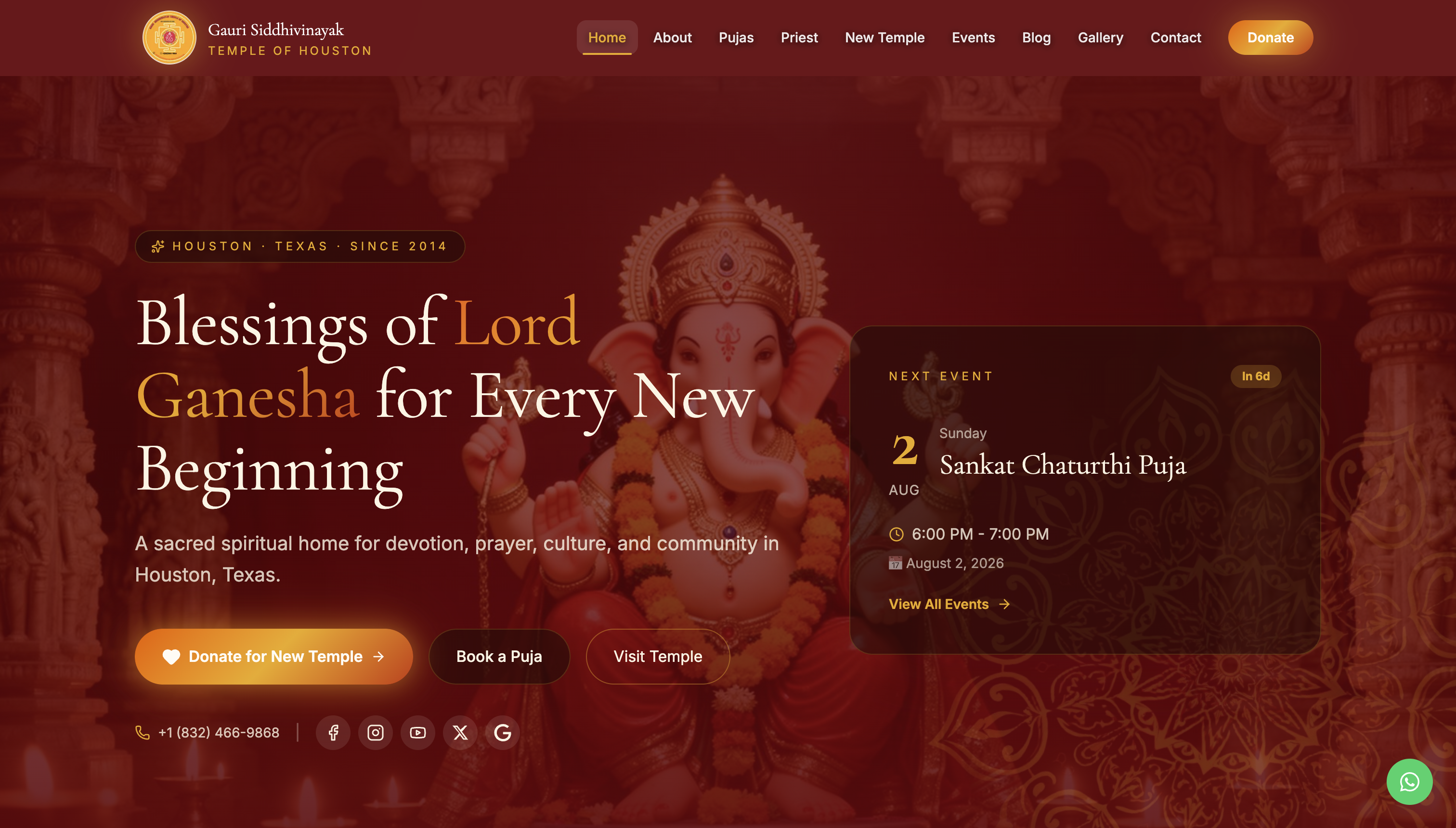 Gauri Siddhivinayak Temple — project banner